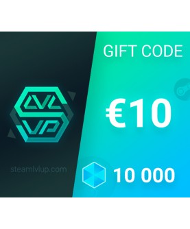 SteamlvlUP €10 Gift Code Key GLOBAL